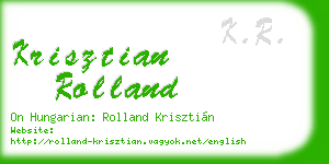 krisztian rolland business card